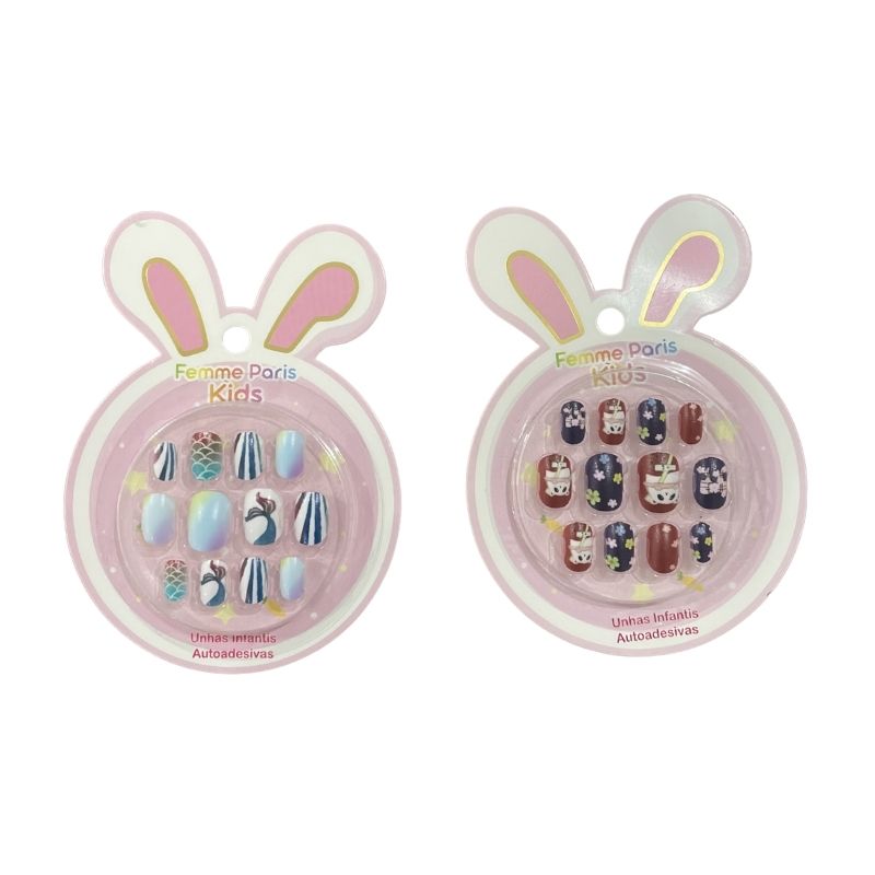 FM007 - Unhas Postiças Infantil Decoradas