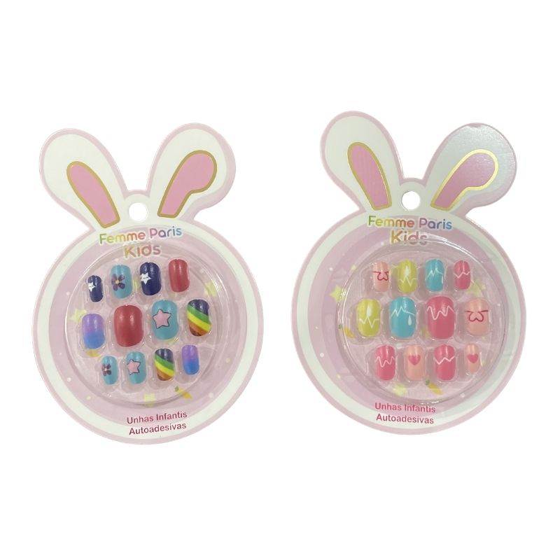 FM008 - Unhas Postiças Infantil Decoradas