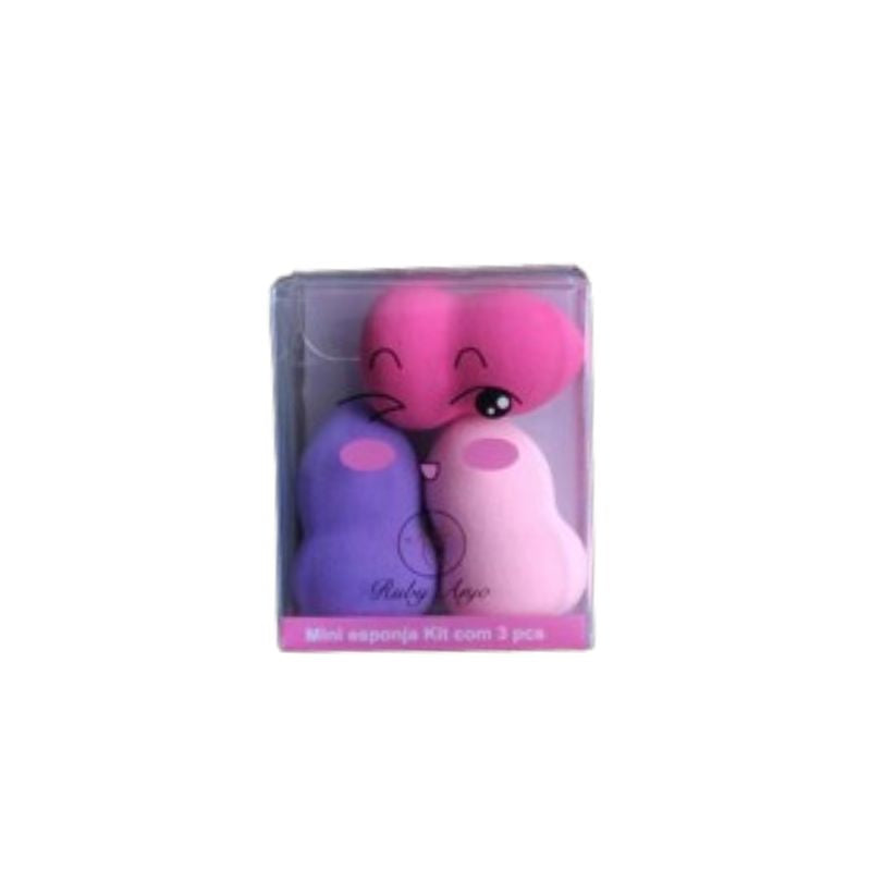 RA034 - Kit Esponjas de Maquiagem Ruby Anjo