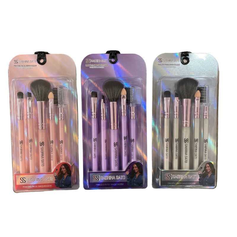 SP169 - Kit com 5 Pincéis de Maquiagem Sabrina Sato