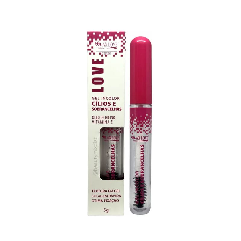Gel Incolor para Cílios e Sobrancelhas Max Love