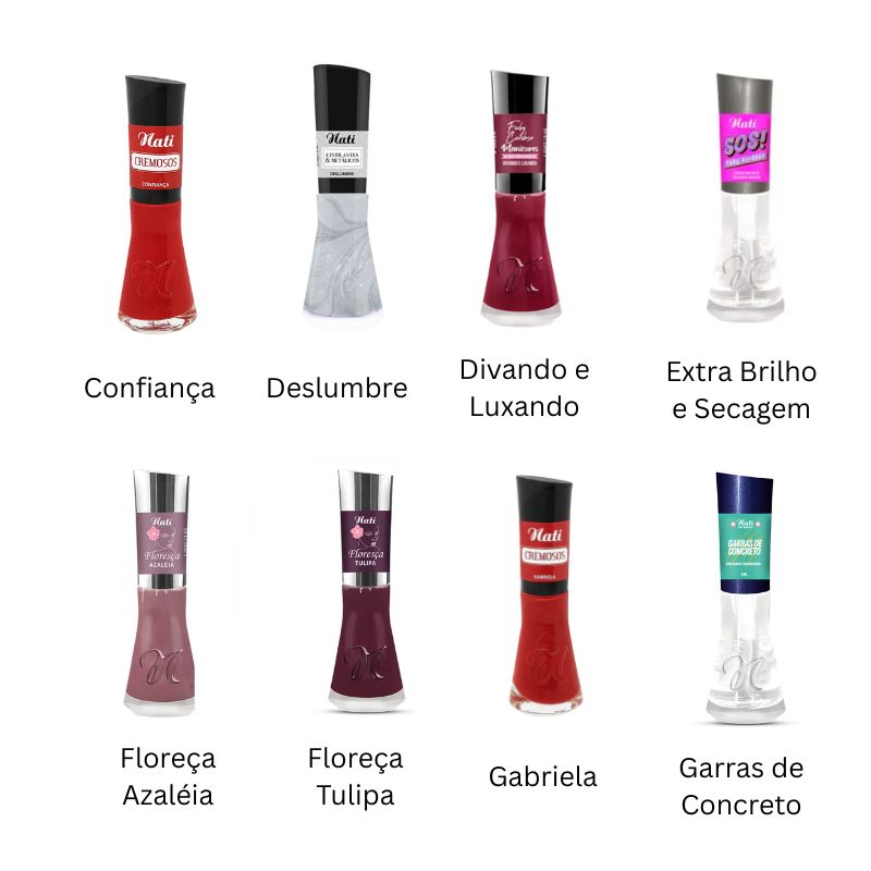 Esmalte e Top Coat Nati - 6un