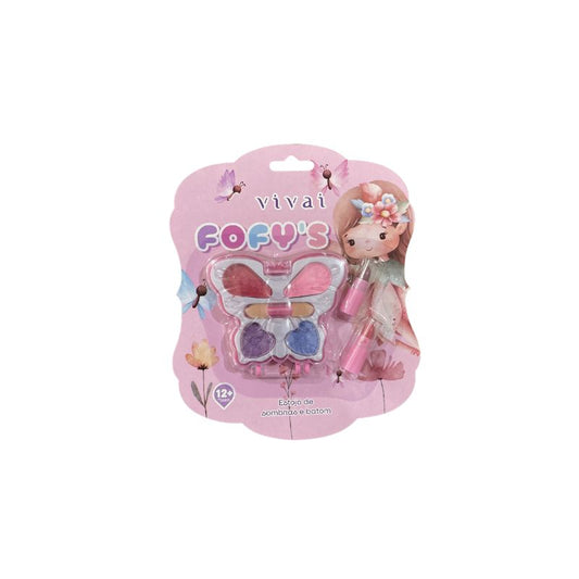411211 - Kit Cartela de Maquiagem Infantil Vivai Foffy's