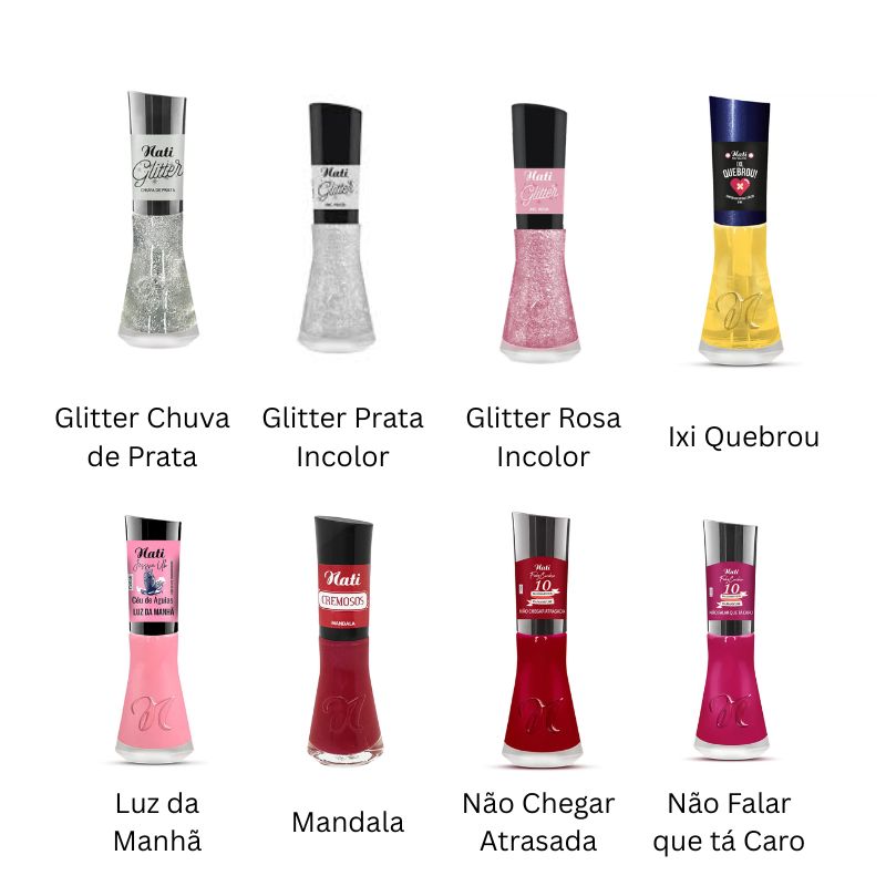 Esmalte e Top Coat Nati - 6un