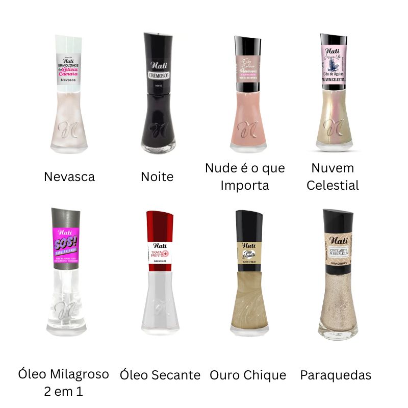 Esmalte e Top Coat Nati - 6un