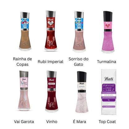 Esmalte e Top Coat Nati - 6un