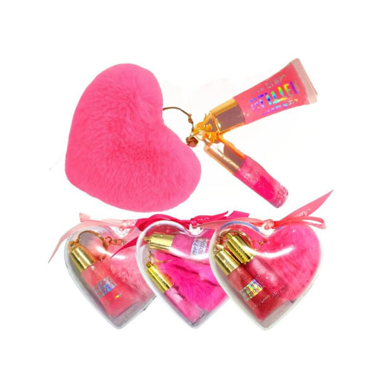 AMMD002 - Kit Lip Gloss com Chaveiro Amor e Anjo