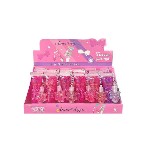 AMMF005 - Lip Gloss com Chaveiro Shine Amor e Anjo