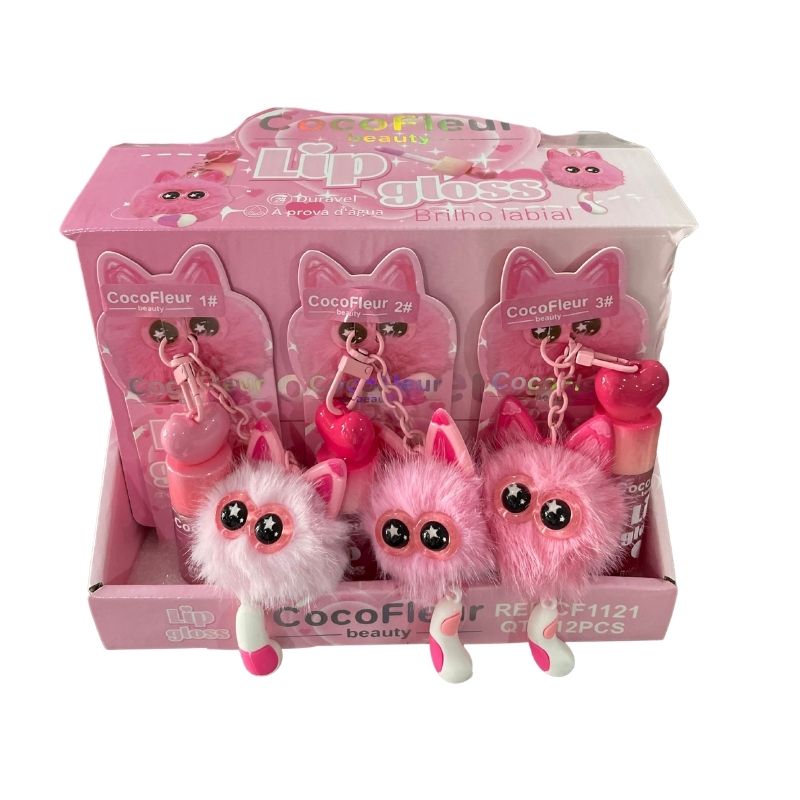 CF1121 - Lip Gloss com Chaveiro Cocofleur