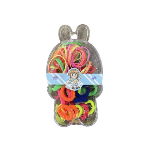 DF400RB0702 - Pote com Elásticos + Buchinhas de Cabelo