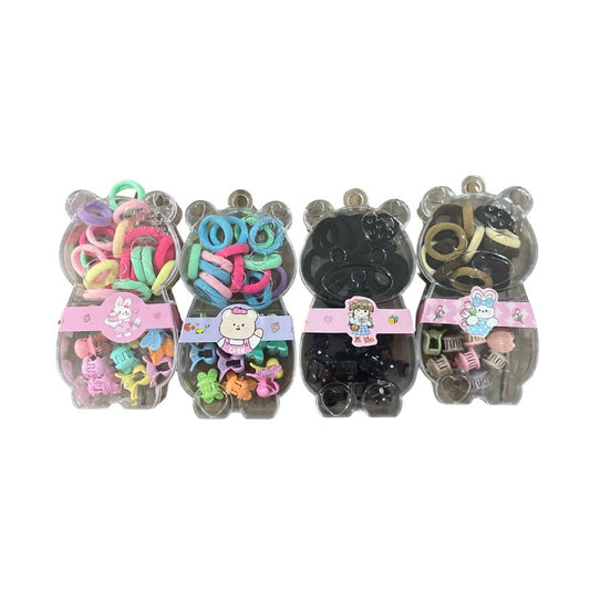 DF400RB4502 - Pote com Presilhas de Cabelo Infantil