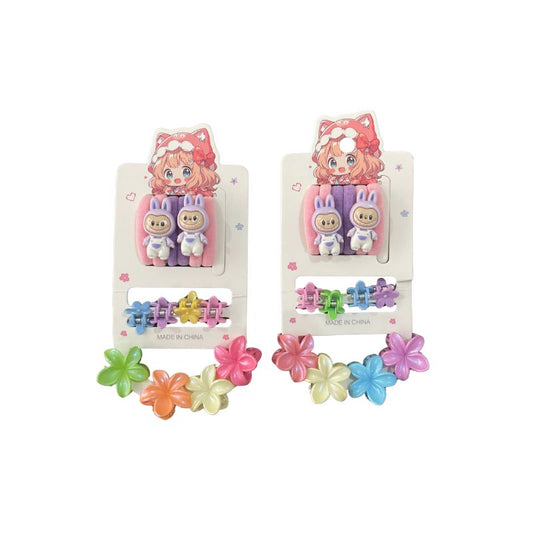 DF418PR62 - Kit Presilhas de Cabelo Infantil