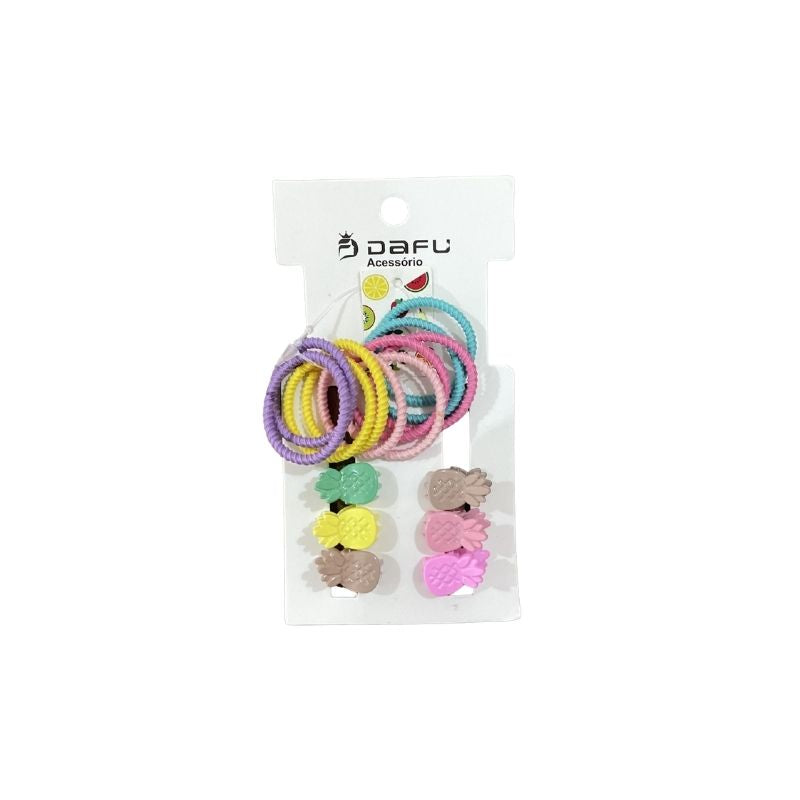 DFPR008030 - Kit Acessórios Infantil - Buchinha + Presilhas