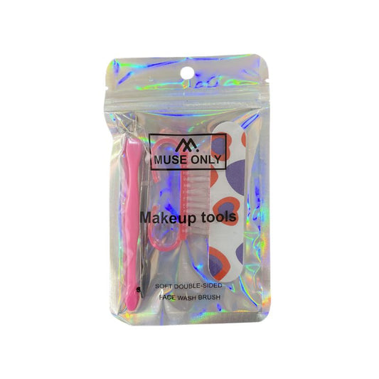 FP180 - Kit Manicure Muse Only - Lixa + Escova + Pinça + Removedor de Cutícula