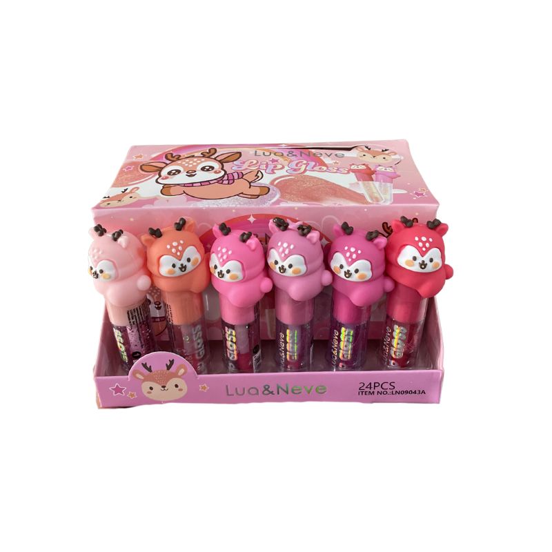 LN09043 - Lip Gloss de Bichinhos Lua e Neve